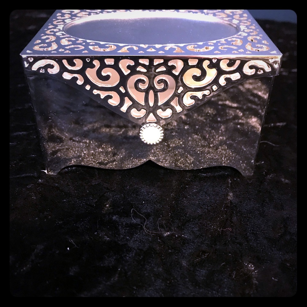 Silver plated trinket box